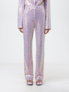 Rotate Birger Christensen Purple Sequin Pants In Pink