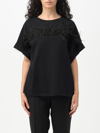 Twinset T-shirt Cotone Nero In Black