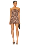 Superdown Drew Mini Dress In Leopard Print