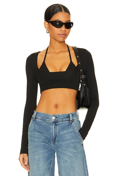 Superdown Ryker Crop Top In Black