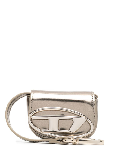 Diesel 1dr Xxs Leather Purse In Bronze