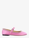 Mach&mach Sirene Faux-pearl Embellished Ballerina Flats In Pink