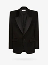 Saint Laurent Oversized Single-breasted Tuxedo Blazer In Black