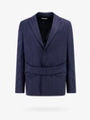 Off-white Wool Single-breasted Blazer In Orange