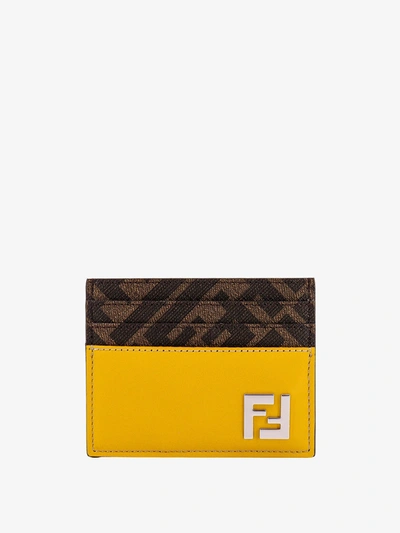 Fendi Card Holder In Yellow