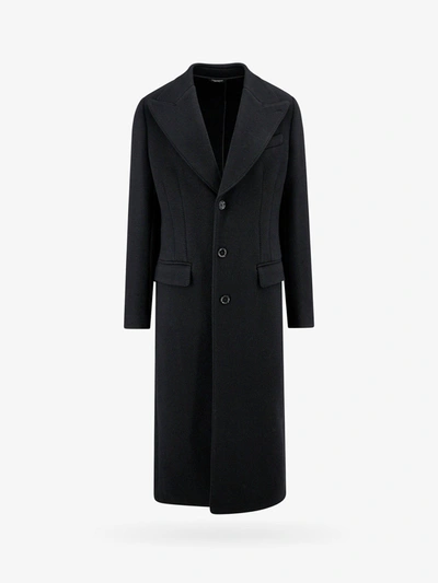 Dolce & Gabbana Coat In Black