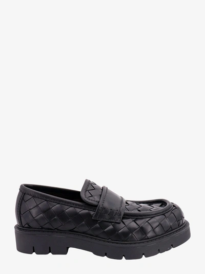 Bottega Veneta Moccasin With Haddock In Black