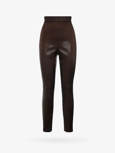 Dolce & Gabbana Leggings In Brown