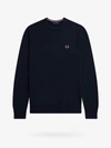 Fred Perry Fb Waffle Stitch Jumper Clothing In Blue