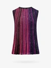 Missoni Sequin-embellished Pleated Tank Top In Multicolor