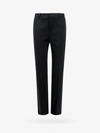 Saint Laurent Men Tuxedo Wool Trouser With Satin Side Band In Black