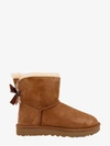 Ugg Mini Bailey Bow Ii Shearling Fur Boots In Brown