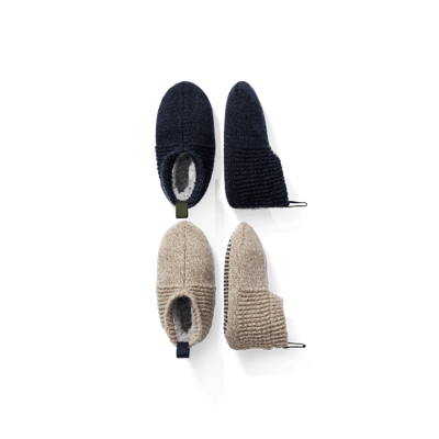 Bombas Toddler Gripper Slipper 2-pack In Navy Taupe Mix