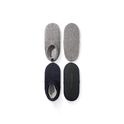 Bombas Gripper Slipper 2-pack In Grey Navy Mix