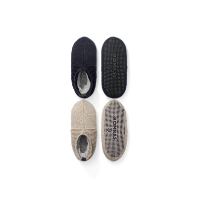 Bombas Gripper Slipper 2-pack In Navy Taupe Mix