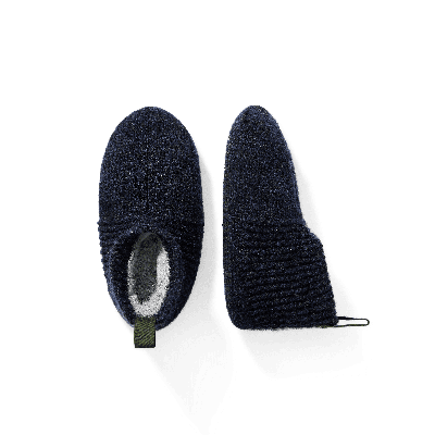 Bombas Toddler Gripper Slipper In Navy