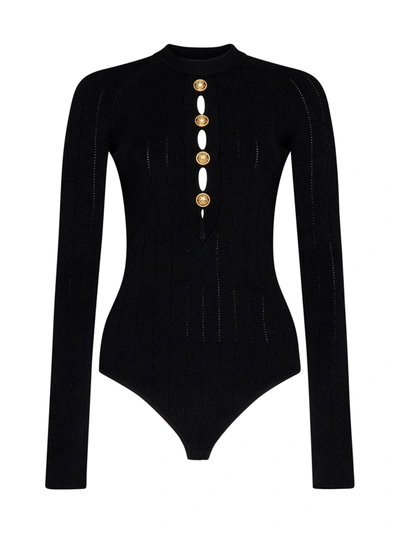 Balmain Top In Noir