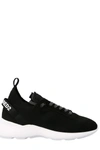 DSQUARED2 DSQUARED2 LOGO PRINTED LACE-UP SNEAKERS