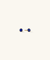 Mejuri Gemstone Mini Studs Blue Sapphire In Yellow