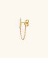 Mejuri Single Bar Chain Stud In Yellow