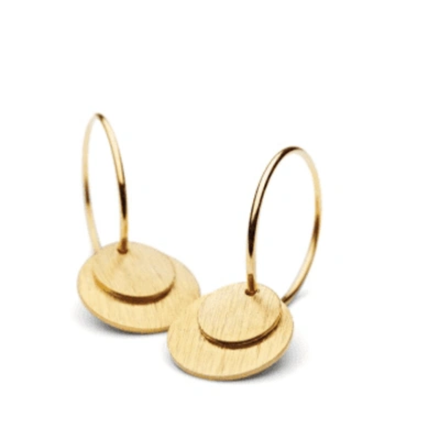 Pernille Corydon Small Coin Earrings In Metallic