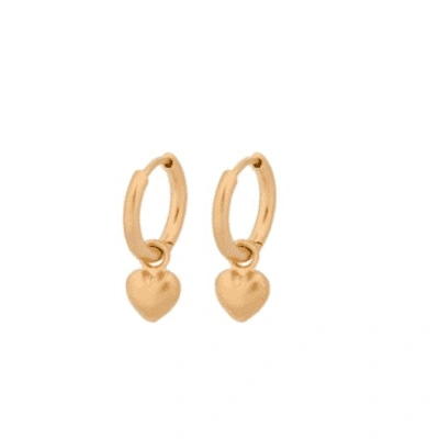 Pernille Corydon Heart Huggie Earrings In Gold