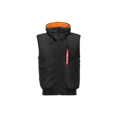 Alpha Industries Hooded Ma-1 Vest Black