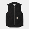 Carhartt Canvas Waistcoat Front Pockets Sleeveless Design In Black