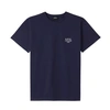APC RAYMOND T-SHIRT T-SHIRT IN HEAVYWEIGHT DARK NAVY BLUE ORGANIC COTTON WITH A LOGO EMBROIDERED ON THE 
