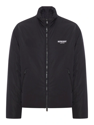 Represent Owners Club Puffer Jacket In Black