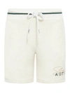 Autry Logo-embroidered Cotton-blend Track Shorts In White
