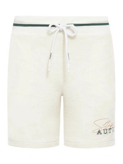 Autry Logo-embroidered Track Shorts In White
