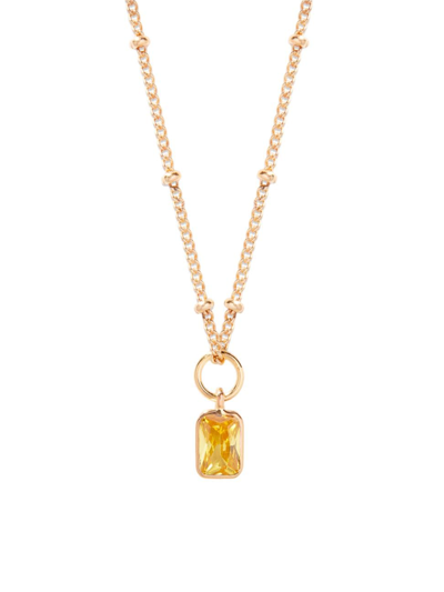 Brook & York Women's Mackenzie 14k-yellow-gold Vermeil & Birthstone Pendant Necklace In Nov
