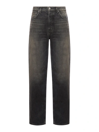 Rhude Wide Leg Denim In Black