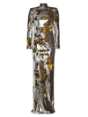 MICHAEL COSTELLO COLLECTION WOMEN'S SUNNY FLIP SEQUIN BACKLESS GOWN