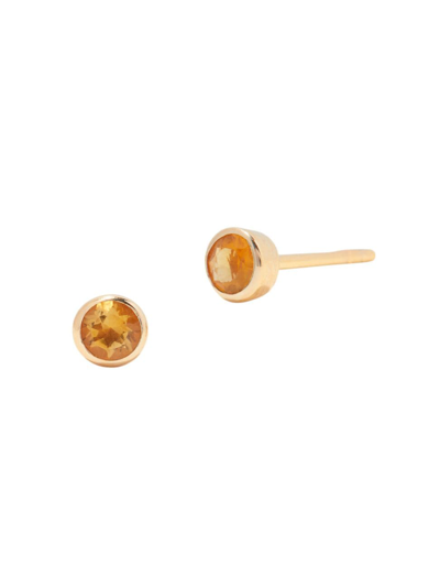 Brook & York Women's Sage 14k-yellow-gold Vermeil & Cubic Zirconia Stud Earrings In Nov