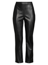 Natori Women's Vegan Leather Crop Pants In Black