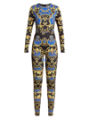 ALICE AND OLIVIA WOMEN'S FREDDIE PRINTED JERSEY JUMPSUIT