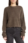 BDG URBAN OUTFITTERS MÉLANGE ROLL EDGE SWEATER