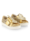 Sophia Webster Girl's Butterfly Glitter Sneakers, Baby/toddler/kid In Liquid Gold Glitter