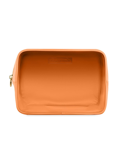 Stoney Clover Lane Clear Front Large Pouch In Peach