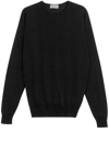 JOHN SMEDLEY BLACK MERINO JUMPER