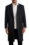KARL LAGERFELD ONE BUTTON NOTCHED LAPEL TOPCOAT
