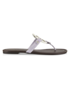 Tory Burch Women's Miller Leather Flip-flop Sandals In Optic White