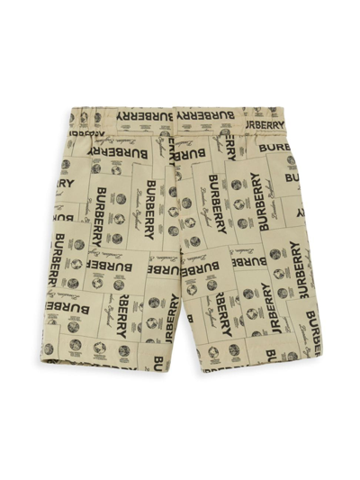 Burberry Little Boy's & Boy's Roman Jacquard Shorts In Archive Beige Check