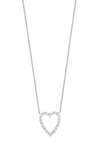 Bony Levy Audrey Open Heart Diamond Pendant Necklace In 18k White Gold