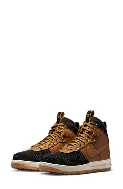 Nike Mens  Lunar Force 1 Duckboot In Brown/black/gold