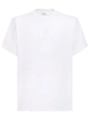 BURBERRY COTTON T-SHIRT WITH FRONTAL LOGO EMBROIDERY