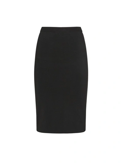 Saint Laurent Black Viscose Blend Skirt
