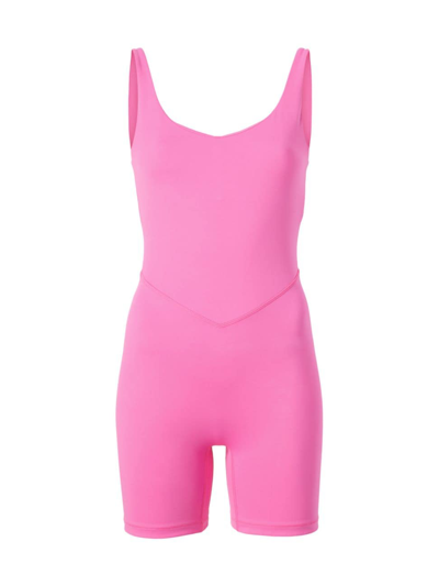 Bandier Women's  X Barbie Tempo Playsuit In Hyper Pink